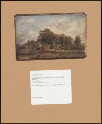 A Wooded Landscape With A Cottage Beyond (Verso)