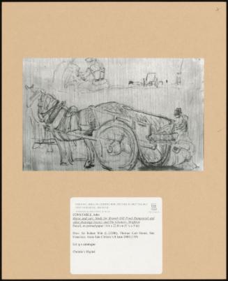 Horse And Cart: Study For Branch Hill Pond Hampstead And Other Drawings (Recto) And The Gleaners, Brighton