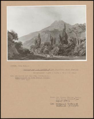 Vesuvius And The Convent Of San Salvador Above Portici