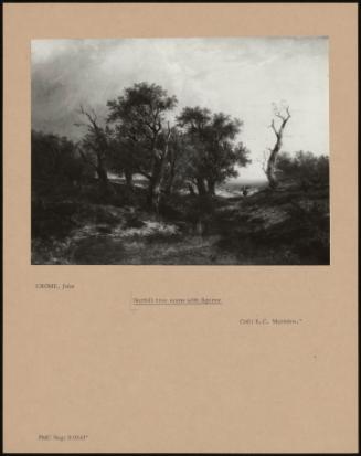 Norfolk Tree Scene With Figures
