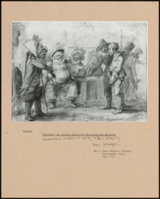 Falstaff At Justice Shallow's Mustering His Recruits