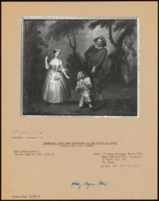 Rosalind, Celia And Touchstone In The Forest Of Arden