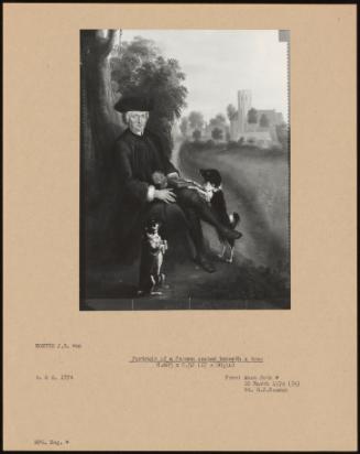 Portrait Of A Parson Seated Beneath A Tree