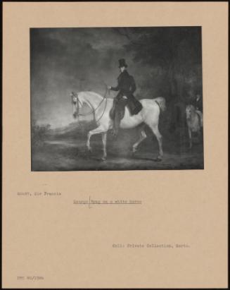 George Byng On A White Horse