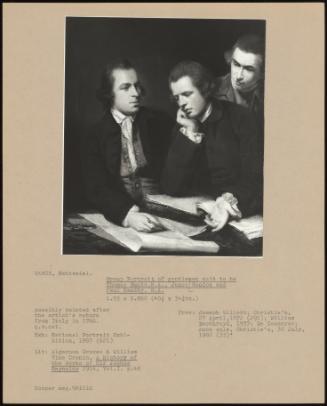 Group Portrait Of Gentlemen Said To Be Thomas Banks, R.A., James Gandon And Paul Sandby, R.A.