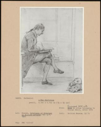 A Man Sketching