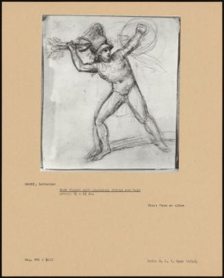 Nude Figure With Classical Shield And Helm