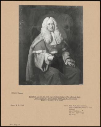 Portrait Of The Rt. Hon Sir Thomas Parker P. C. Of Park Hall Staffordshire, Lord Chief Baron Of The Exchequer