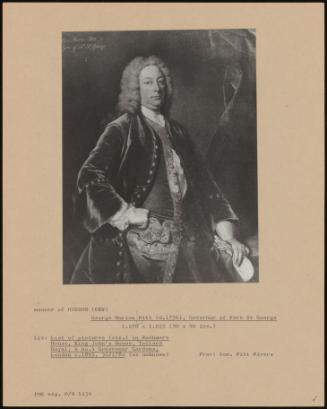 George Morton Pitt (D. 1756), Governor Of Fort St George