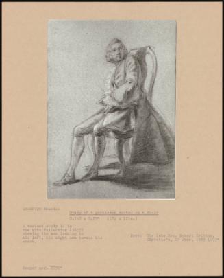 Study Of A Gentleman Seated On A Chair