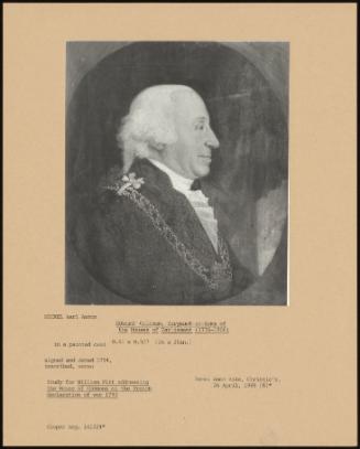 Edward Coleman, Sergeant-At-Arms Of The Houses Of Parliament (1776-1806)
