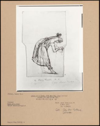 Study Of A Young Girl Bending Over (Recto)