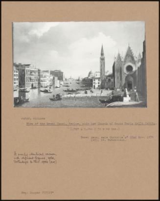 View Of The Grand Canal, Venice, With The Church Of Santa Maria Della Carita.