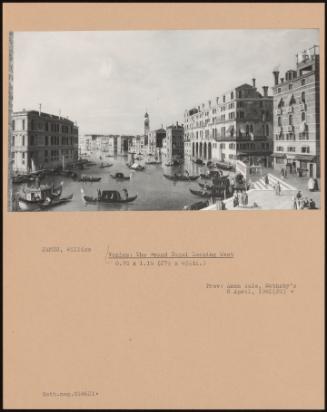 Venice: The Grand Canal Looking West