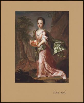 PORTRAIT OF A YOUNG GIRL, TRADITIONALLY IDENTIFIED AS ELEONORA LEIJONCRONA, IN A PINK DRESS AND GREEN SHAWL