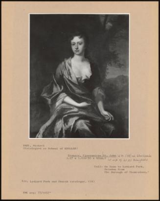 Frances, Viscountess St. John (1679-1718) Nee Winchcombe 1st Wife Of 1st Vct. Bolingbroke
