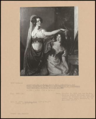 Preparing For A Fancy Dress Ball - Charlotte And Mary, Daughters Of Charles Williams Wynn Of Llangedwyn Denbighshire, Wearing Italian Costume