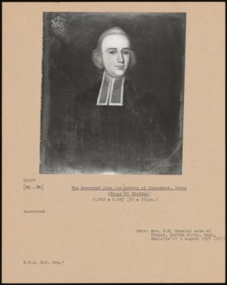 The Reverend John Ley Cobley Of Combshead, Devon (Vicar Of Cheddar)