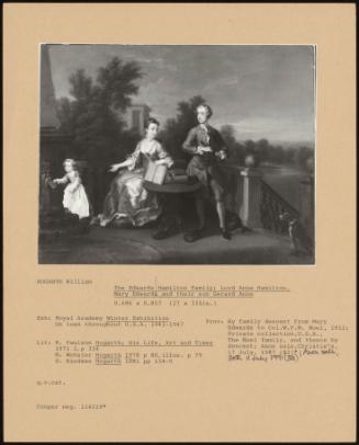 The Edwards Hamilton Family: Lord Anne Hamilton, Mary Edwards And Their Son Gerard Anne