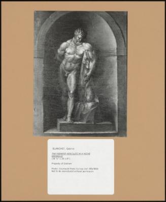 The Farnese Hercules In A Niche Grisaille