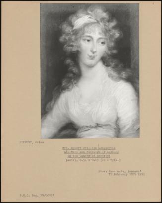 Mrs. Robert Phillips Longworthe Nee Mary Ann Biddulph Of Ledbury In The Country Of Hereford