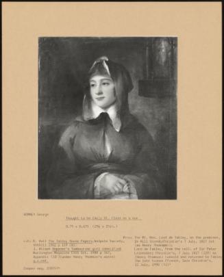 Thought to Be Emily St. Clare as a Nun