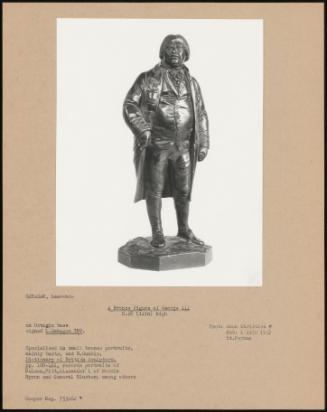 A Bronze Figure of George III