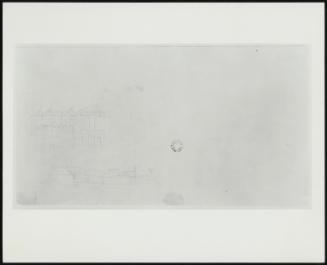 Pencil Sketch of Houses and a Boat