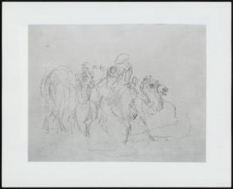 Figures On Camels - Verso: Figures On Camels - One Of 24 Originally Bound