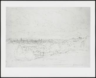 Distant View Of Greenwich; Verso: Three Woodland Sketches