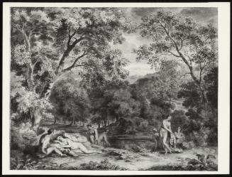 Nymphs Bathing In A Wooded Glade