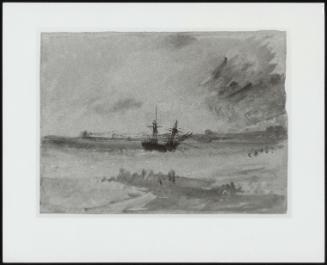 Ship Aground Brighton, 1830