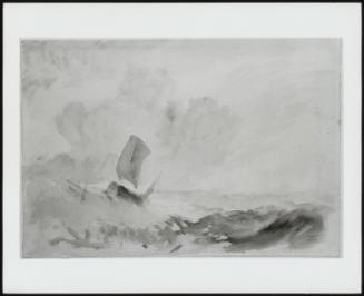 A Sea Piece–a Rough Sea with a Fishing Boat