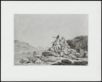 Soldiers and Country Women in a Landscape