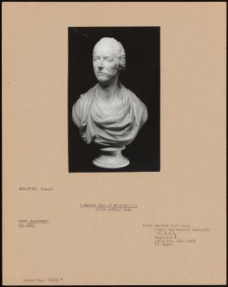 A Marble Bust of William Pitt