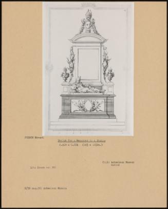 Design for a Monument to a Bishop
