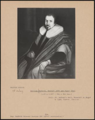 William Barnham, Sheriff 1648 And Mayor 1652