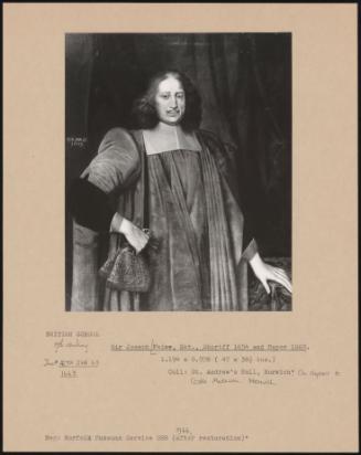 Sir Joseph Paine, Knt, Sheriff 1654 And Mayor 1660