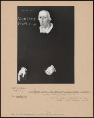 Aleyn Percy, Priest 1549 (Benefactor To This Council Chamber)