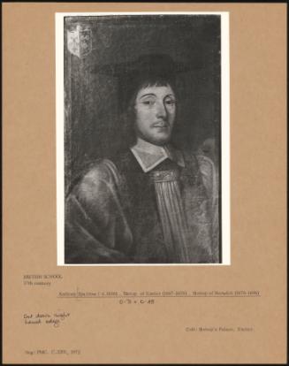 Anthony Sparrow (D1686), Bishop Of Exeter (1667–1676), Bishop Of Norwich (1676–1686)