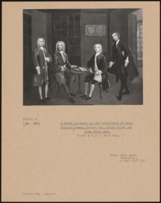 A Group Portrait Of The Architects Of Bath, Richard Jones, Robert Gay, Ralph Allen And John Wood, Snr