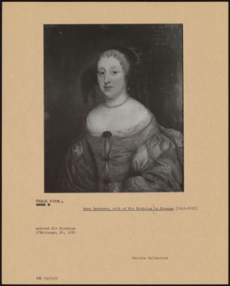 Anne Lewkenor, Wife Of Sir Nicholas Le Strange (1612-1651)