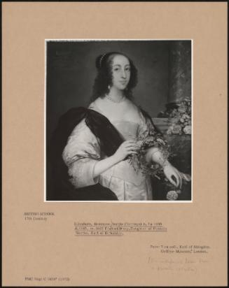 Elizabeth, Baroness Norris (Norreys) B + 1600 D 1645, M 1622 Edward Wray Daughter Of Francis Norris, Earl Of Berkshire