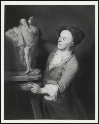 Louis-Francois Roubiliac Modelling Hia Monument To Shakespeare