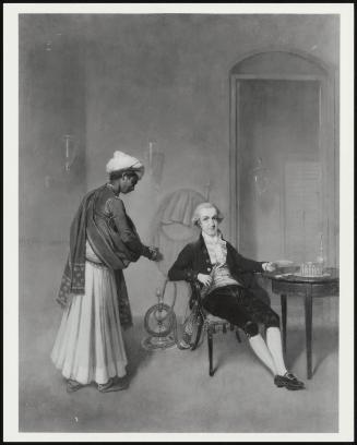 Portrait Of A Gentleman, Possibly William Hickey, And An Indian Servant