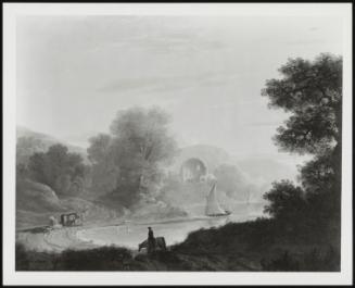 Italianesque Landscape With A Lake, Ruins And Figures, 1773