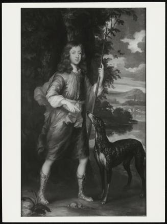 Sir Thomas; a Boy with a Spear and a Greyhound in a Landscape