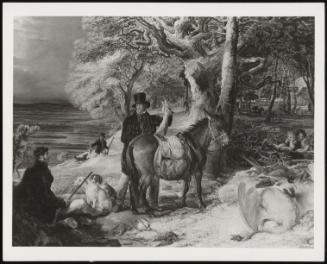 Winter Landscape With Sportsmen Returning From Shooting, 1826 (Winter Landscape With Sportsmen Collecting Their Game At The Edge Of A Wood)