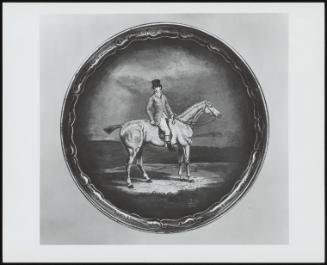 Horse And Rider Facing Right, 1803 - One Of A Pair