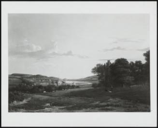A View Of The Village Of Caverton On Morebattle Loch Teviotdale, Roxburghshire, To The Right, Cessford, Ancient Home Of The Ker Family, 1813